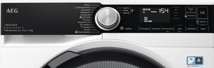 Actual product image AEG TR9W80699 WiFi heat pump tumble dryer / 9000 series with AbsoluteCare®Plus / 3D Scan - Dries after (9 kg, Right)