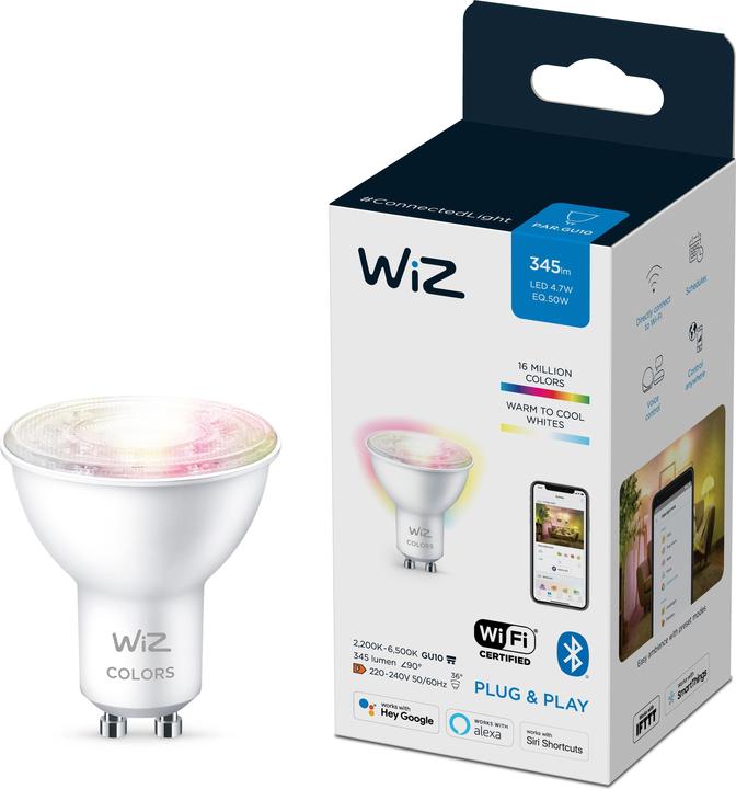 Produktbild WiZ Par16 (GU10, 4.90 W, 345 lm, 1 x, F)