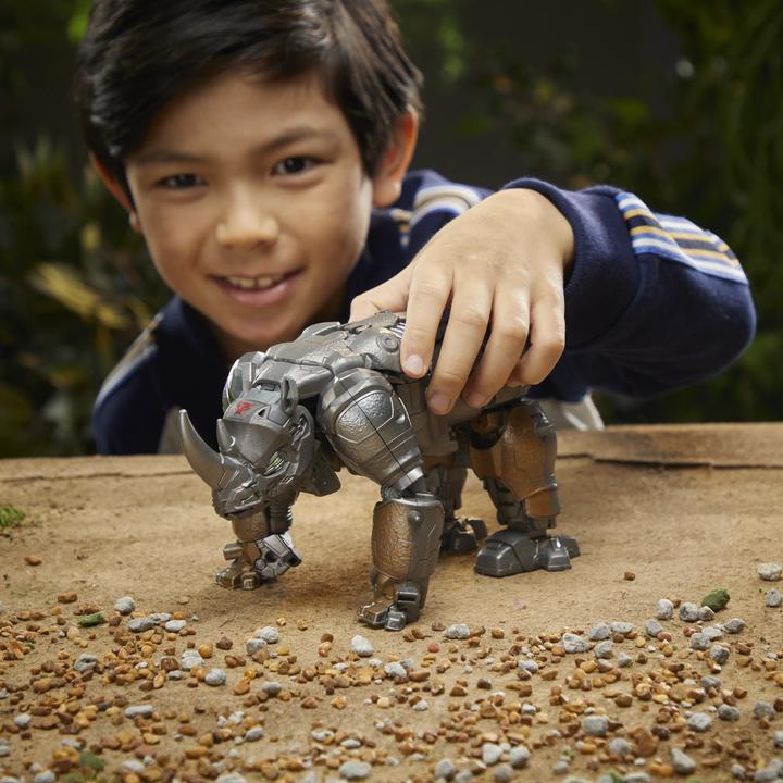 Actual product image Transformers Rise of the Beasts Smash Changer Rhinox