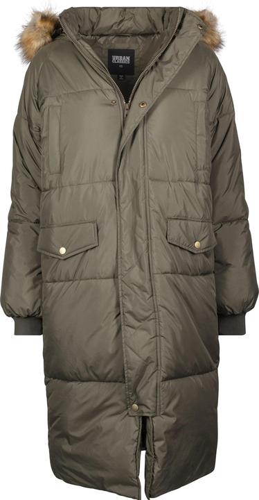 Urban Classics Ladies Oversize Faux Fur Puffer Coat