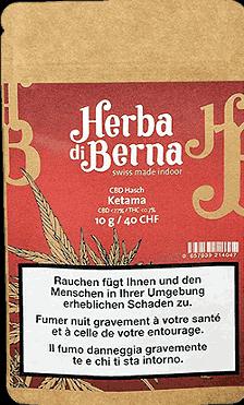 Actual product image Herba di Berna CBD Hash Ketama (10 g, Indoor)