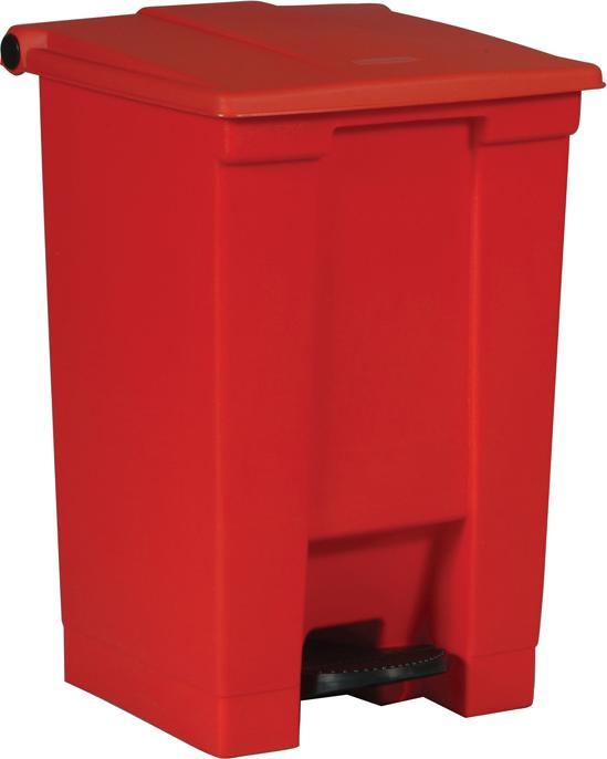 Image du produit Vepa Bins Industrial pedal bin, capacity 45 l, red. (45 l)
