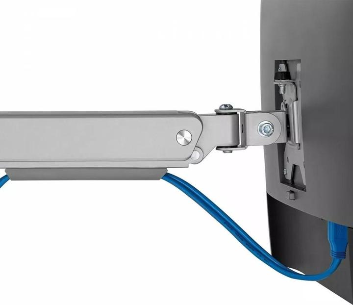 Produktbild Ergo Office Monitorhalter Aluminium mit Gasfeder, Doppelgriff, VESA 75x75 (Tisch, 32")