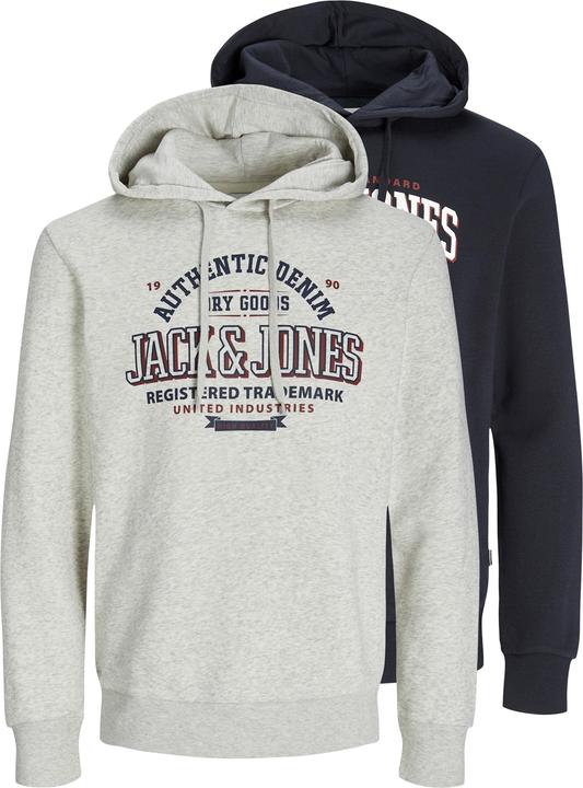 Produktbild Jack & Jones JJELOGO SWEAT HOOD 2 COL 24/25 2PK MP (XL)