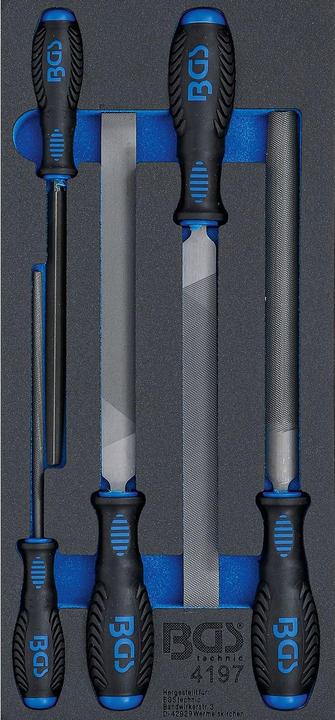 BGS Tool Tray 1/3: Machinist's File Set 5 pcs.