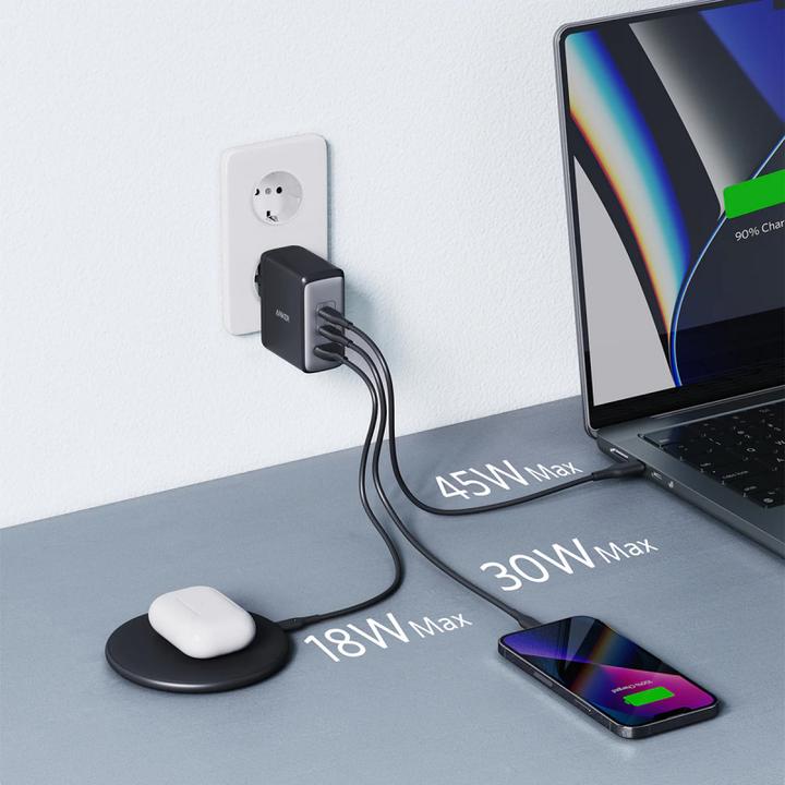 Immagine prodotto Anker Caricatore da parete USB C a 3 porte, UE (100 W)