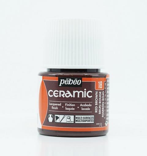 Immagine prodotto Pebeo Colore per ceramica (Rosso-marrone, 45 ml)