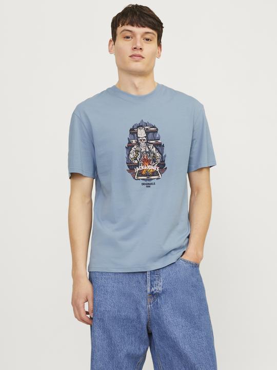 Actual product image Jack & Jones Jorseven Skull Tee Ss Crew Neck Sn (XS)