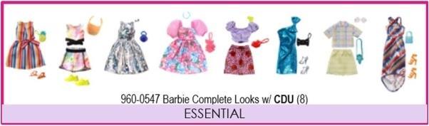 Actual product image Barbie Fashions Outfits (Assorted - 1 Pack)