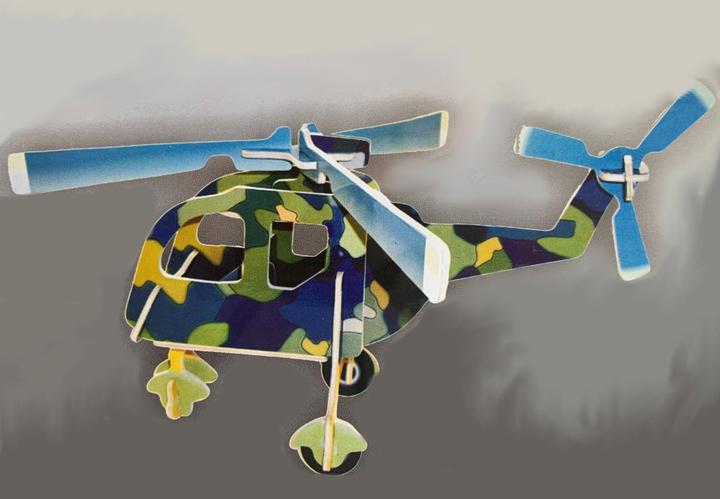 Produktbild Cover-Discount DIY Bastel-Set aus Holz Flugzeug Helicopter