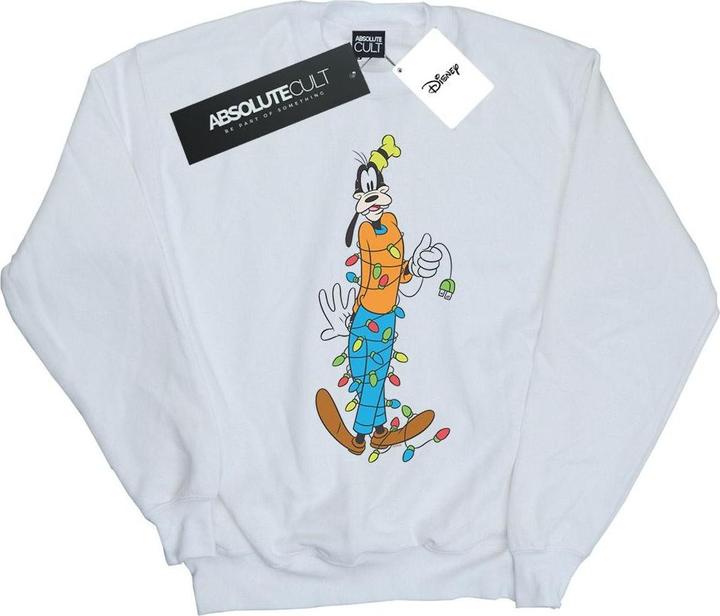 Disney Goofy Christmas Lights Sweatshirt (L)