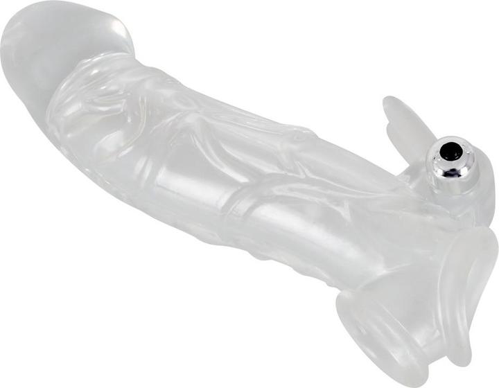 Actual product image RealRock Clear Penis Sleeve Vibro
