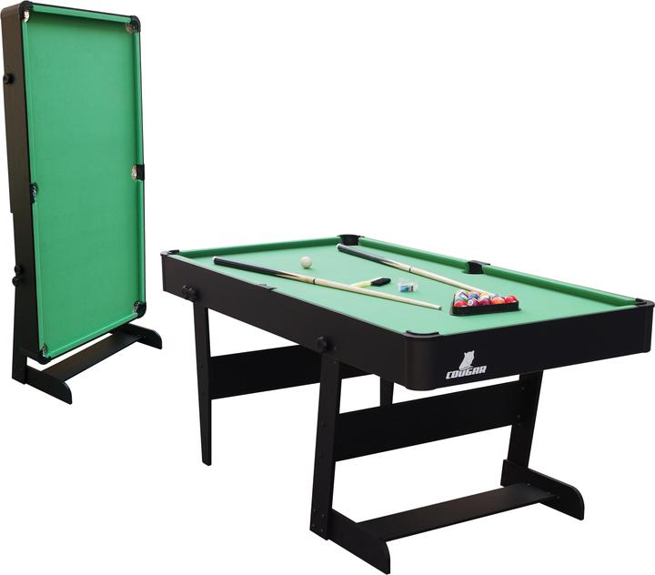 Image du produit Cougar Table de billard pliable Hustle L (144 x 68 cm)
