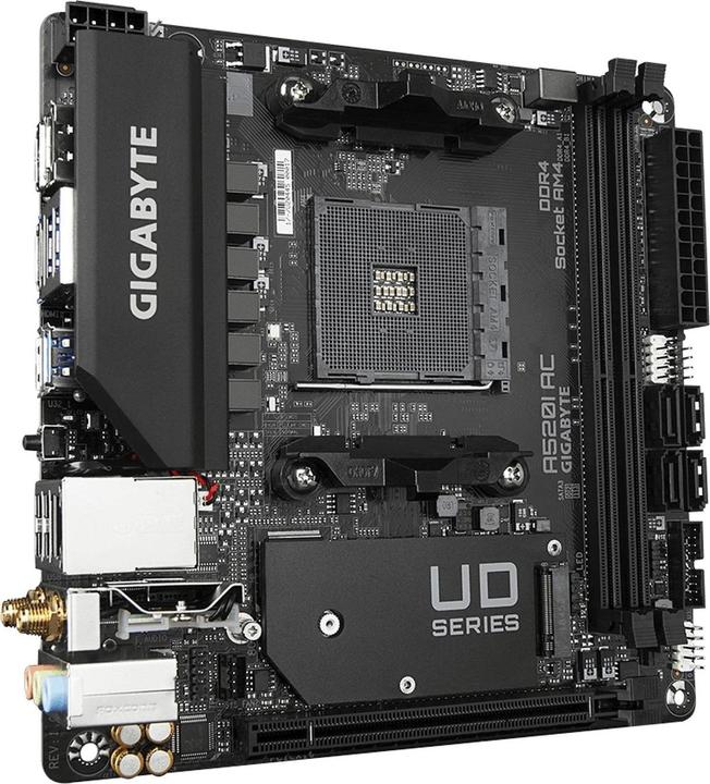 Actual product image Gigabyte MB A520I (AM4, AMD A520, Mini-ITX)