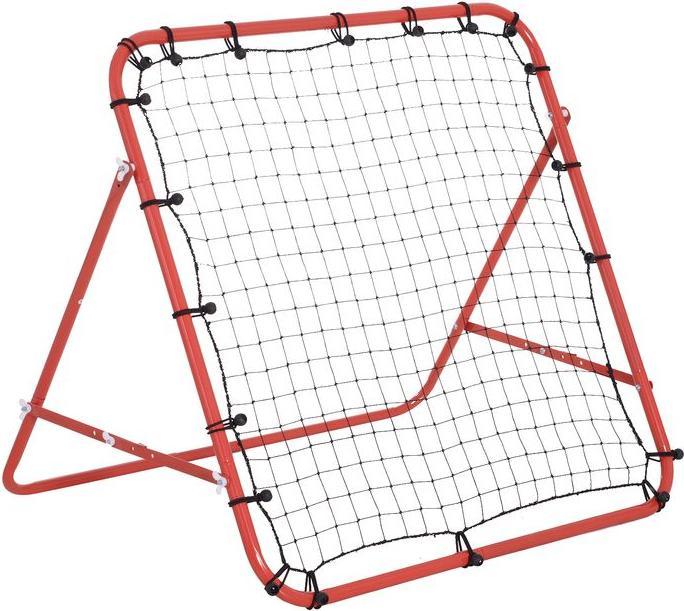 Image du produit Swisshandel24 Rebounder Football Barrière de rebond Filet pour football Angle réglable Rouge+Noir 96 x 80 x 96