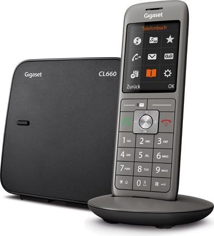 Produktbild Gigaset CL660 Analog/DECT-Telefon Anthrazit Anrufer-ID