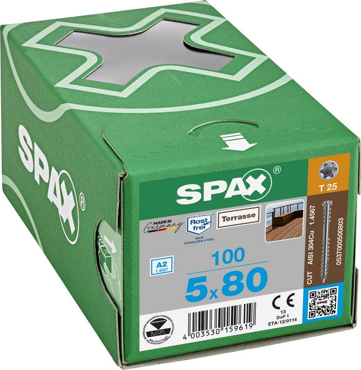 Image du produit Spax Vis autotaraudeuses -D A2 (100 Vis par pièce)