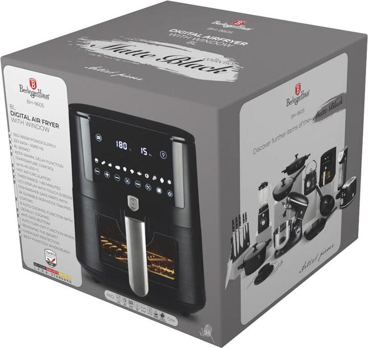 Produktbild BerlingerHaus Haus Heissluftfritteuse 8 Liter Matte Black Collection