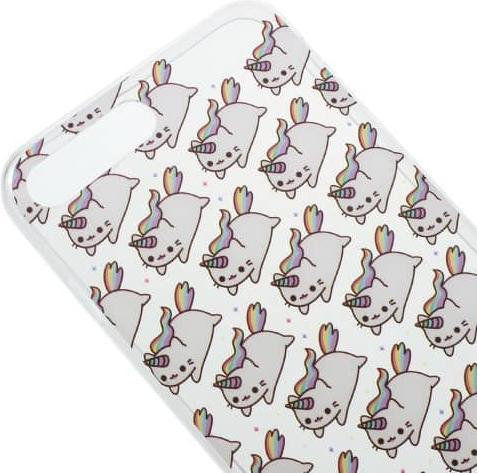 Image du produit Ueli Express iPhone 8 Plus / 7 Plus Super Slim Caoutchouc Coque TPU Licorne Chat (Apple iPhone 8 Plus, Apple iPhone 7 Plus)