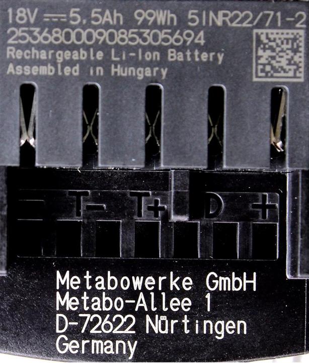Image du produit Metabo Batterie d'outils (18 V)