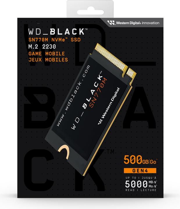 Actual product image WD Black SN770M (500 GB, M.2 2230)