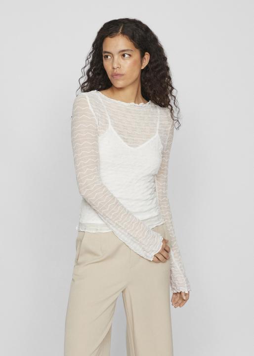 Actual product image Vila Boat-neck top with long sleeves (XS)