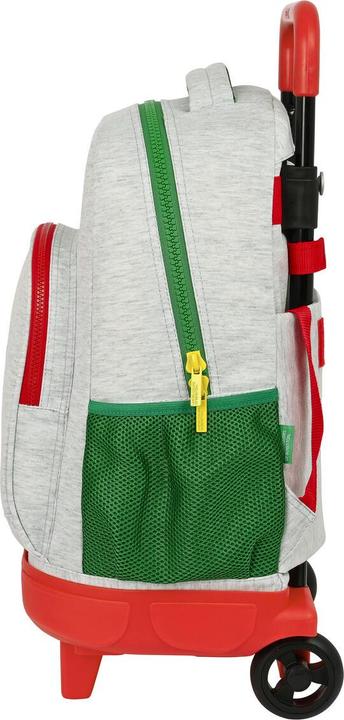 Actual product image Benetton School backpack with wheels Pop Grey (33 x 45 x 22 cm) (22 l)