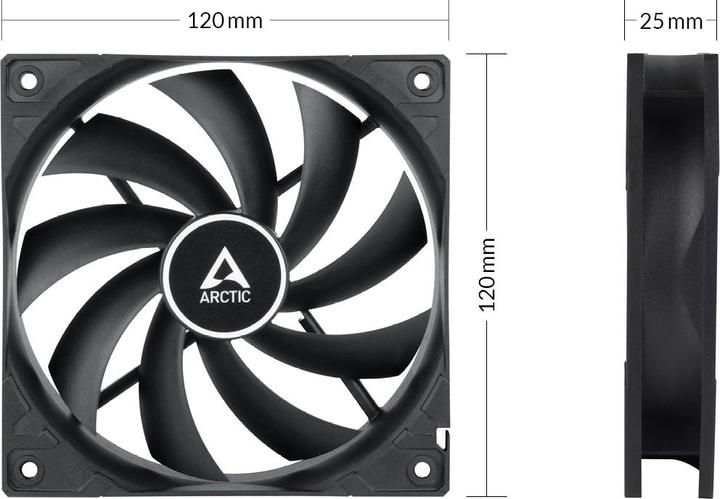 Productafbeelding Arctic F12 PWM PST CO ventilator (120 mm, 1 x)