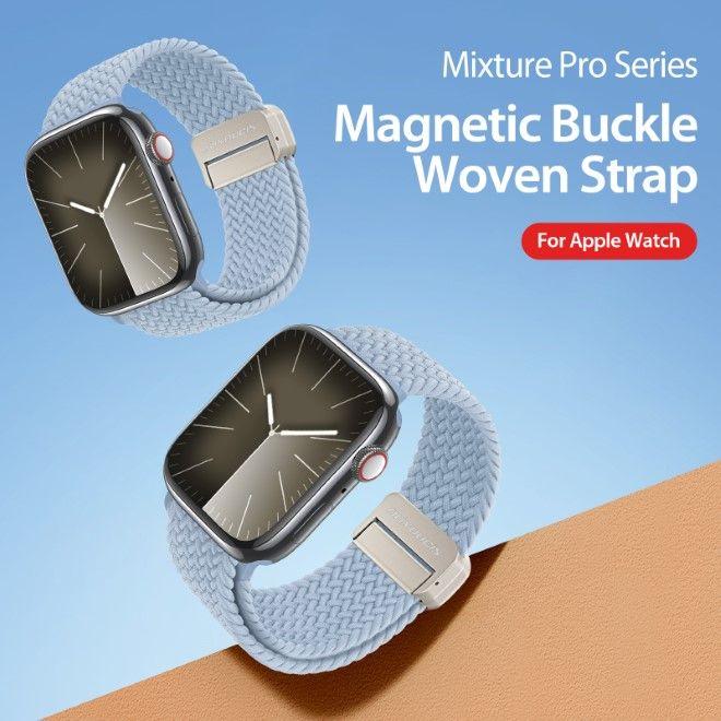 Immagine prodotto Dux Ducis Bracciale Mixture Pro per Apple Watch 42mm/44mm/45mm/49mm - Azzurro (49 mm, 42 mm, 44 mm, 45 mm, Nylon)