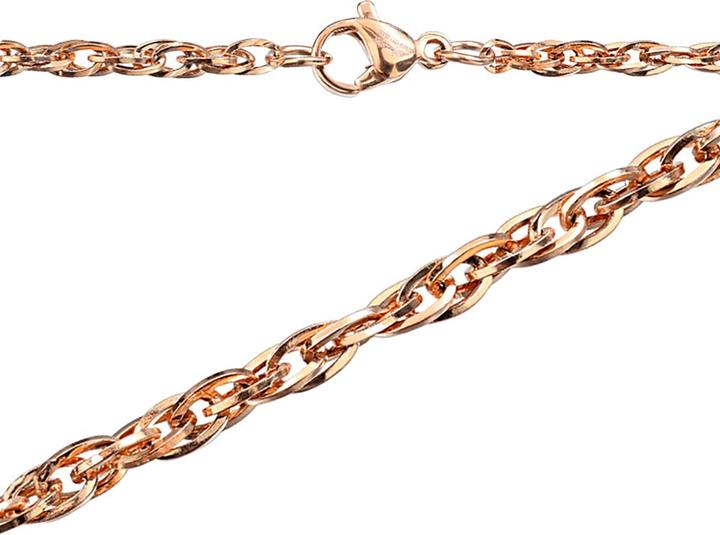 Actual product image Star Piercing Chain double rose gold (Surgical steel 316L, without brass)