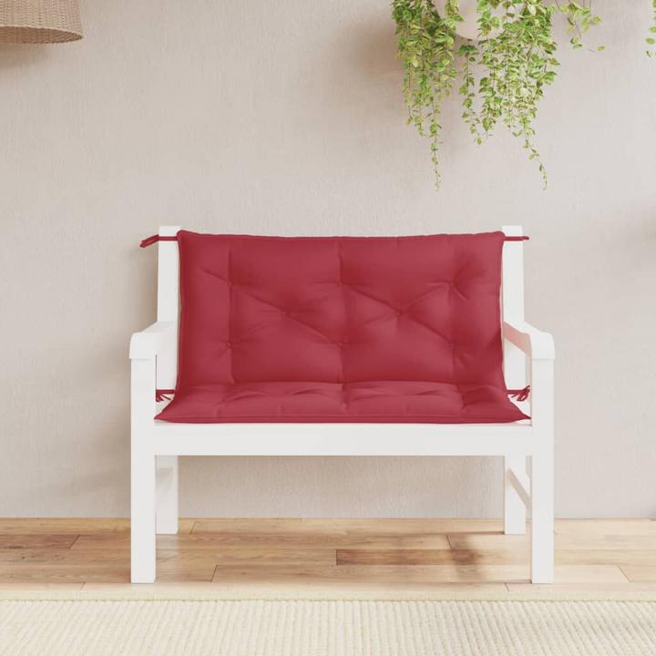 Image du produit VidaXL Coussins de banc de jardin 2 pcs. O x tissu ford (100 x 50 x 7 cm)