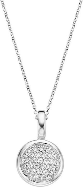 Produktbild Ti Sento Milano Kette mit Anhänger rund und Zirkonia 6720ZI (925 Sterling Silber, 45 cm)