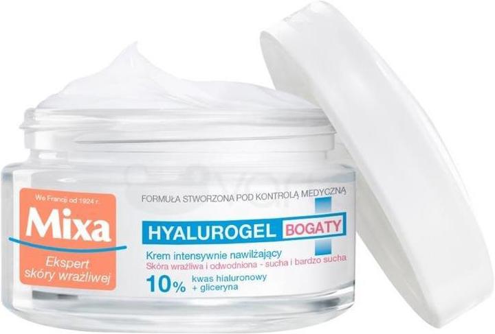 Produktbild Mixa Hyalurogel Sensitive Skin Expert Intensive Moisturizing Cream 50ml (50 ml, Tagescreme, Gesichtsgel)