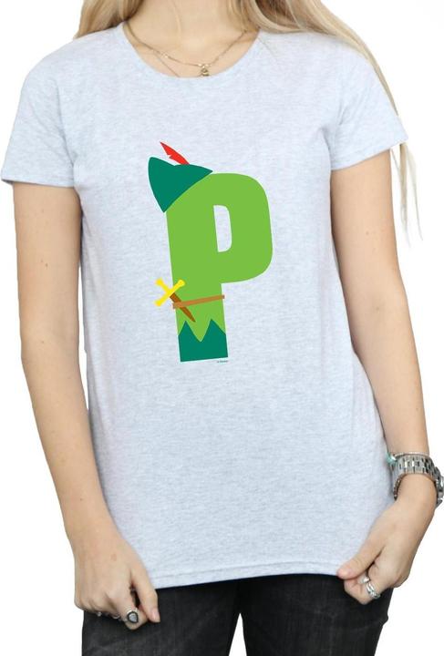 Immagine prodotto Disney Alphabet P Is For Peter Pan Maglietta Donna (M)