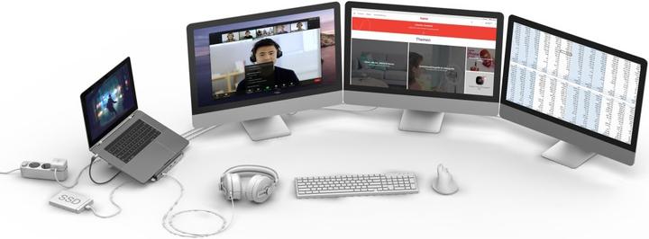 Produktbild Hama Connect2Office Stand (USB-C, 12 Ports)