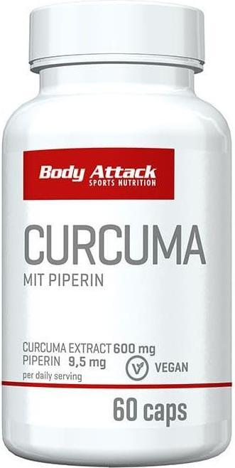 Actual product image Body Attack Curcuma (60 Piece, Capsules)