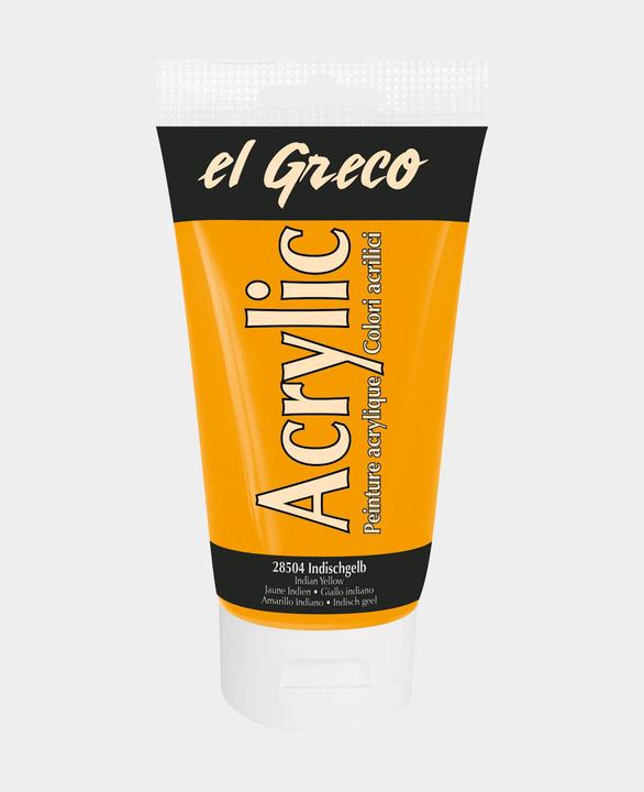 Produktbild Kreul el Greco Acrylic (Indischgelb, 150 ml)