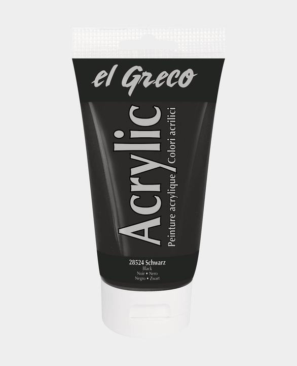 Produktbild Kreul el Greco Acrylic (Schwarz, 150 ml)