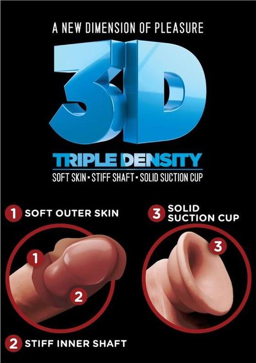 Actual product image Pipedream 7" Triple Density Cock