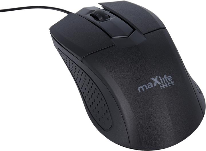 Maxlife Home Office MXHM-01 optical mouse 1000 DPI 1.2 m black (Cable)