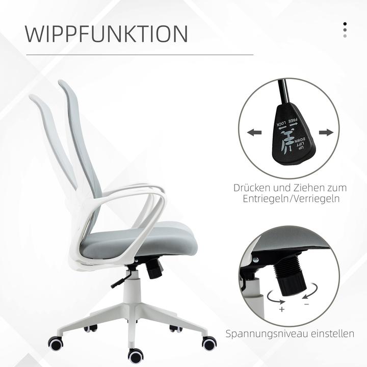 Actual product image Vinsetto Office chair with rocker function
