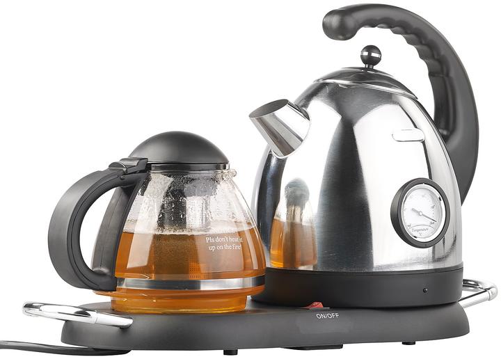 Actual product image Rosenstein & Söhne Stainless steel water boiler with teapot (1.70 l)