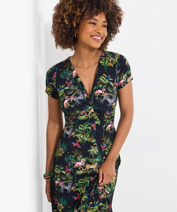 Produktbild Joe Browns Animal Print Short Sleeve Jersey Knee-Length Dress (10)