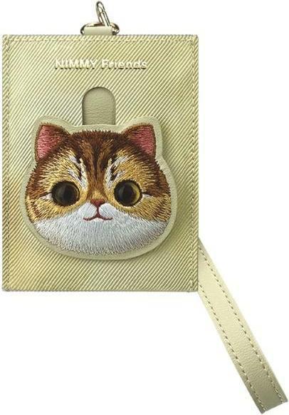 Produktbild Nimmy card wallet khaki Big Eyed Pet 2.0 Cat