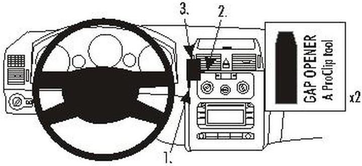 Immagine prodotto Brodit 853267 ProClip VW Touran 03-15