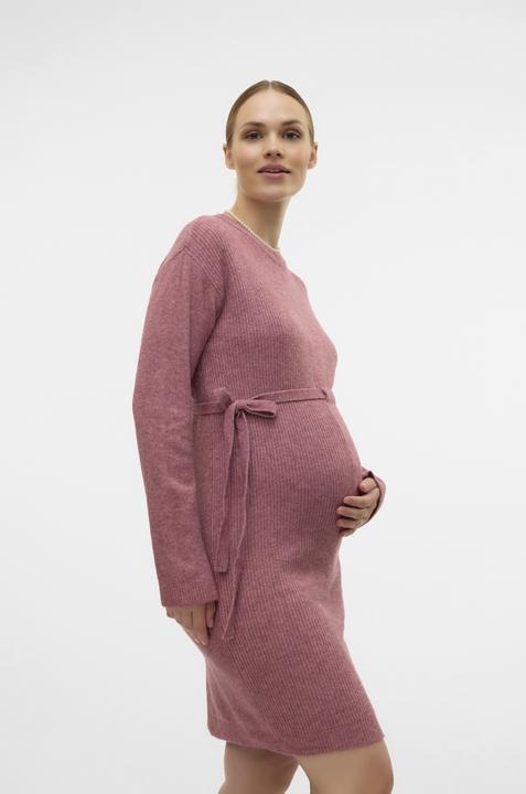 Actual product image Mamalicious Regular fit Round neck Ribbed cuffs Short dress Knitted dress (S)