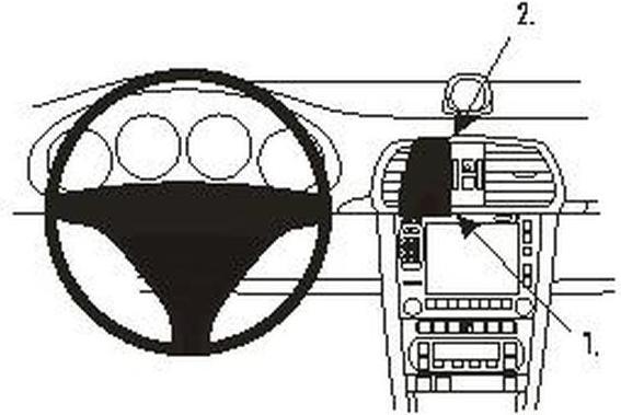 Actual product image Brodit 853539 Car mount Porsche 911 05-11