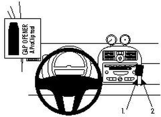Image du produit Brodit 854246 Support voiture Smart ForTwo 08-10