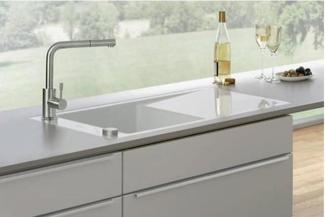 Actual product image Villeroy & Boch V&B EH sink mixer STEEL SHOWER pressure anthracite