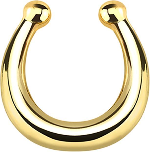 Star Piercing Fake Septum basic vergoldet (Messing)